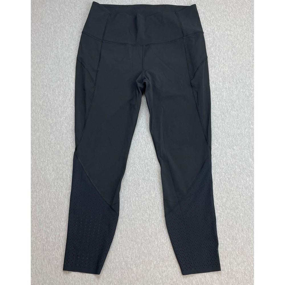 Lululemon Leggings Womens 12 Black Ankle Yoga High-Rise Crop